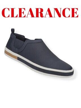 Bella Vita Sneaker Women Wrenley Navy Faux Leather Flat Slip-on Shoes Navy Sz 6N